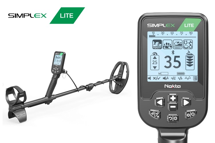 Nokta Simplex LIGHT Metalldetektor mit Fundtasche und gratis Kopfhörer